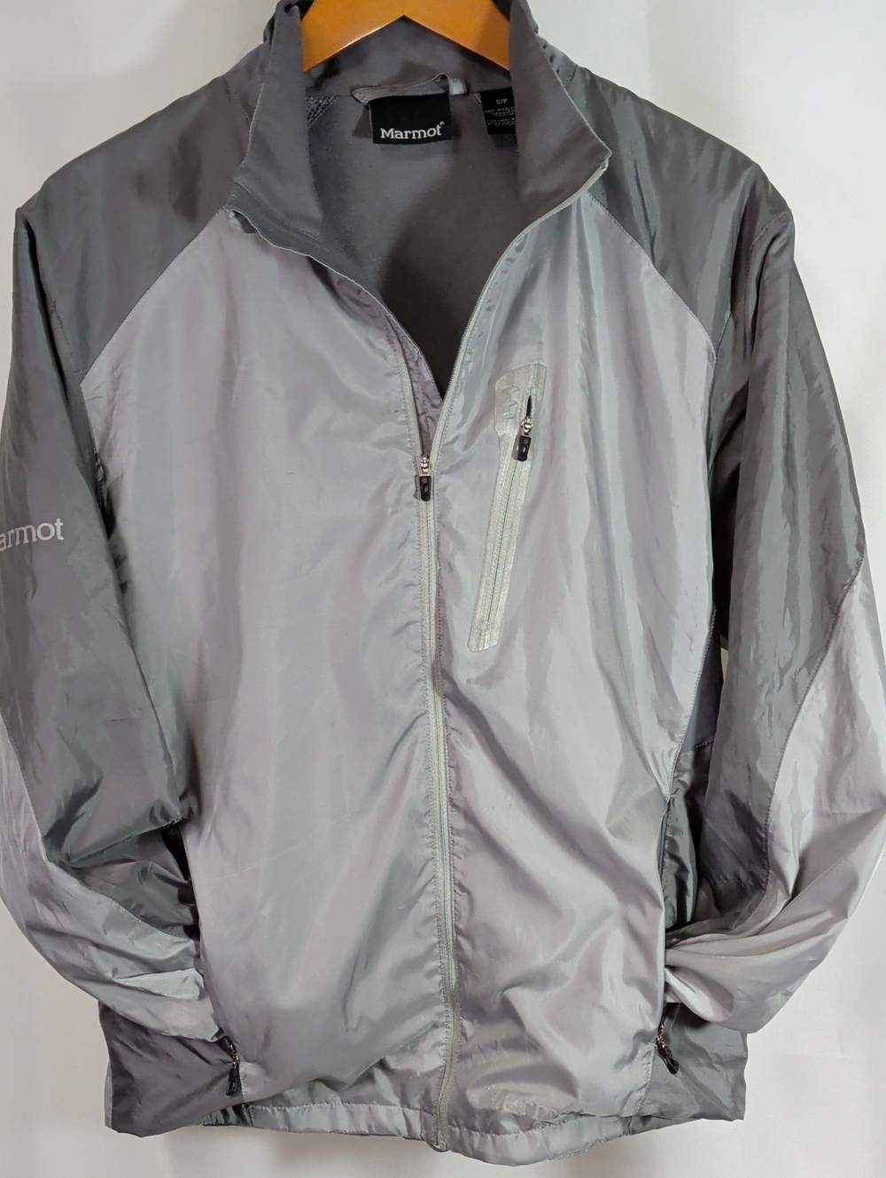 Marmot Men's Two-Tone Gray Windbreaker Jacket